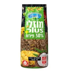מוזלי קראנצי 30% פירות גרין 1 קג סידס