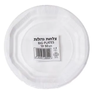 צלחות חד פעמיות גדול